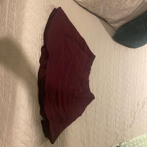 Banana Republic Maroon Skater Skirt